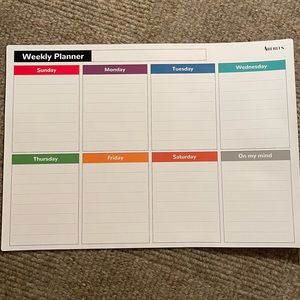 Magnetic Weekly Planner